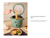 CREATE - Arrocera eléctrica multifunción con cesta vaporera de varios tamaños -  RICE COOKER STUDIO - details 4