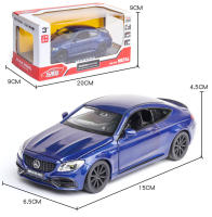Modelo De Coche De Aleación Mercedes-Benz C63S AMG a Escala 1:32 Con Sonido Y Luz Regalo Para Niños Coleccionable De Metal Sin Batería - details 4