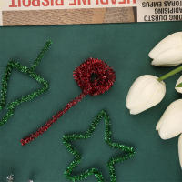 MIUSIE 100Pcs Stems De Tinsel Brillante Para Manualidades DIY Paja De Cucullina Peluda Y Torcida Material De Lana Raíz Herramientas De Artesanía - details 3