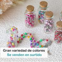 Pack de 6 a 36 unidades de Rosario católico para comunión,6 colores, Colgante de rosario presentado en frasco de cristal, Cruz de metal, Detalles comunión para invitados, Detalles de comunión niño y niña, Regalantes.com - details 2