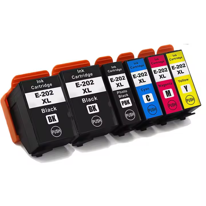 Epson 202XL Pack 6 tintas Compatible C13T02G14010, C13T02H14010, C13T02H24010, C13T02H34010, C13T02H4010 - 1