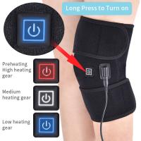 Eléctrica climatizada Rodilla pad brace USB recargable calefacción Rodilla ventilador Alivio del color therapy pierna Abrigo Mat - details 3