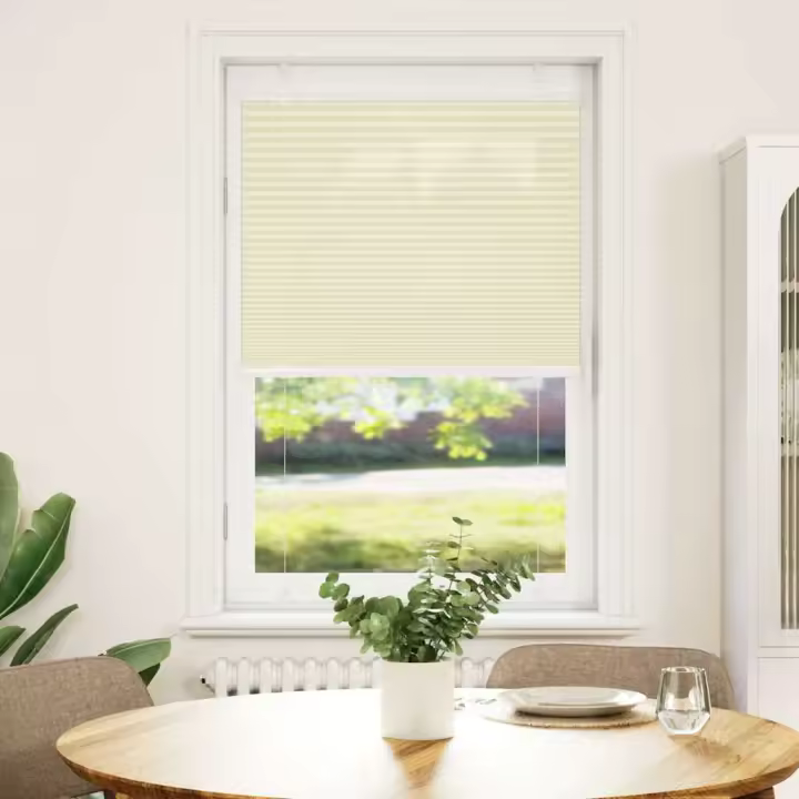 Estor Plisado crema 80x100 cm Tela Ancho 79,4 cm Poliéster - 1