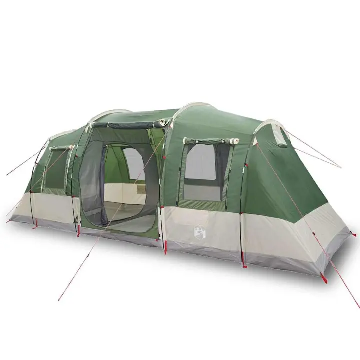 vidaXL Tienda de campaña túnel para 4 personas impermeable verde - 1
