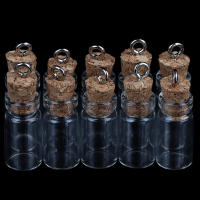 10Pcs Mini Botellas De Vidrio Pequeñas Viales Con Tapa De Turrón Multiusos De Alta Calidad Y Nueva Condición Jars Para Cosméticos Y Materiales Químicos - details 6