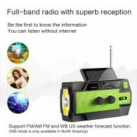 Radio Portátil Recargable Con Crank Solar AM/FM Para Supervivencia Con Batería Recargable Radio USB Linterna Y Lámpara De Lectura - details 5