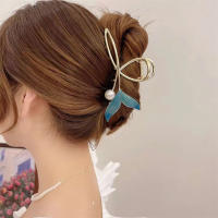 Cepillo De Cabello De Ballena Con Perla Clip De Cabello Vintage Para Niñas Accesorios De Cabello Moda Decorativos Para Todas Las Estaciones - details 4