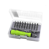 Kit De Destornilladores Manual Multifuncional 32 En 1 Para Reparación De Celulares Y Computadoras Con Varilla De Extensión Y Mango Material Acero Inoxidable - details 6
