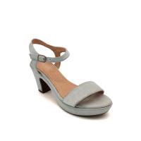 Calzados Soraia. Sandalia de tacón bajo, tacón grueso, un clásico de serraje, sandalia cómoda, moda verano - details 11