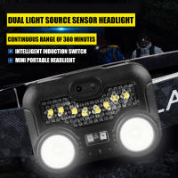Linterna Frontal LED Recargable Con Inducción COB Para Camping Senderismo Pesca 5 Modos Impermeable Tienda En Línea XIWANGFIRE - details 19