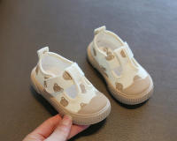 Zapatos Casuales Para Niños Y Niñas Con Bocón Cuadrado Dibujo Animado Suela Suave Primavera Zapato Pequeño De Niños TPR Suela Zapatillas De Lona - details 13