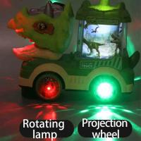 Coche De Dinosaurio Eléctrico Con Luz Y Música Sprayer Triceratops Tyrannosaurus Rex Juguete Para Niños Y Niñas Edad Recomendada 4-12 Años - details 7