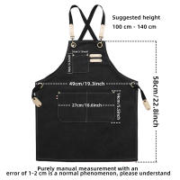 Delantal De Lona Para Niños Delantal De Cocina Y Pintura Delantal Infantil Para Bebés Smock De Cocina Y Comedor - details 3