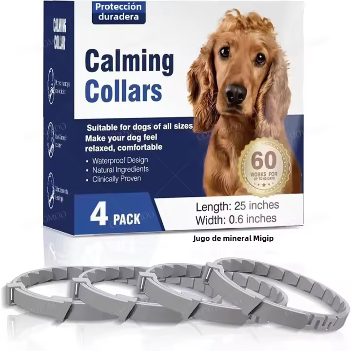 Collar De Feliway Para Perros 3/4 Piezas Pheromona Calmante Accesorios Para Mascotas Alivio Del Estrés Ajustable Y Cómodo Para Puppies Gatos Grandes - 1