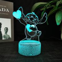 Luz De Noche LED 3D De Lilo Y Stitch Lindo Decorativo Para Habitaciones De Niños Regalo De Cumpleaños Para Niños Y Niñas - details 4