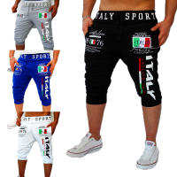 Pantalones Capri Para Hombre Cortos Deportivos Con Cinta Elástica Estampado Letras Para Outdoor Fin De Semana Verano - details 1