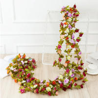 Vine De Rosas Artificiales De Seda 250CM Para Decoración De Hogar Y Jardín Centros De Mesa De Comida Decoración De Navidad Y Fiesta De Primavera Y Otoño - details 1