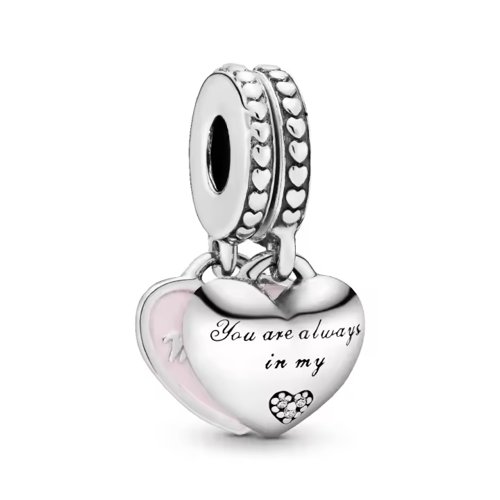 Charm Pandora Colgante Corazones Madre e Hija - 1