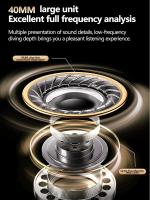 TEISCHE ND06 Auriculares inalámbricos de Bluetooth Cascos auriculares de diadema supraaurales wireless over ear Cascos auriculares bluetooth de diadema con cancelación de ruido Cascos de sonido estéreo y bajo potente con duración 40H y 3 niveles de ajuste - details 3