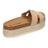 PuntoSalao Sandalias bio de plataforma en yute para mujer color kaki M-288 - details 2