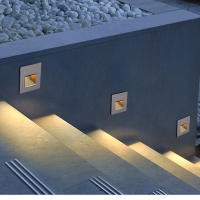 Lámpara De Pared Impermeable IP65 Para Exterior Iluminación De Escaleras Y Jardín Luz De Pies En Recessed Corner Para Exterior - details 2