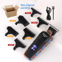 Kemei Afeitadora Eléctrica Para Hombres Trimmer De Pelo Profesional Corte De Barba Máquina De Afeitar Recargable Universal Carbon Steel - details 4