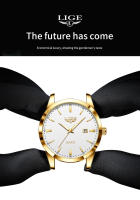 Reloj De Pulsera De Cuero Marrón LIGE Para Hombre Estilo Militar Deportivo Cuarzo Resistente Al Agua Cronógrafo Casual Reloj Masculino - details 10