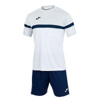 JOMA conjunto para niño camiseta pantalón SET DANUBIO BLANCO MARINO 102857.203 JR  LIGERO FRESCO FACIL LAVADO SECADO RAPIDO - details 0