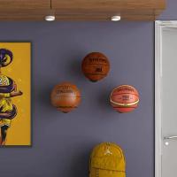 Estante De Deportes Para Muros 3 Piezas Soporte Para Fútbol Baloncesto Balonvoleibol Instalación En La Pared Organizador De Bolas Para El Hogar - details 5