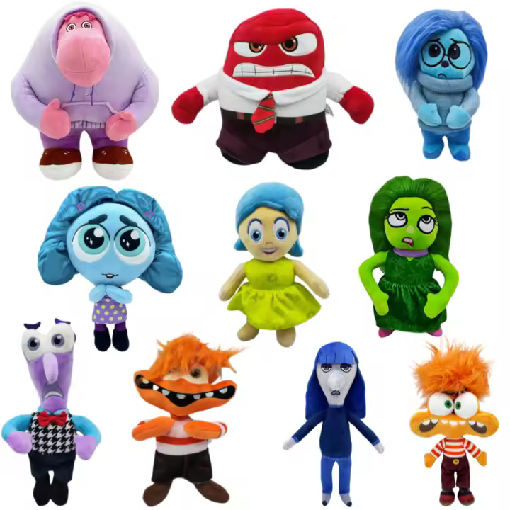 Muñeca De Peluche inside out 2 Joy Miedo Enojo Asco Tristeza Riley Juguete Colección Modelo Regalo De Cumpleaños Para Todas Las Edades - 1