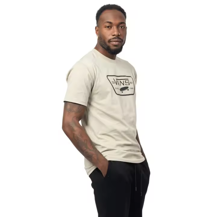 Camiseta Vans Full Patch Marron London Fog Vn000Qn8Zuj1 T Shirt Hombre - 1