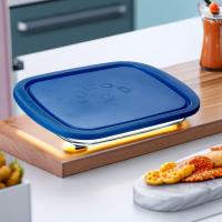 BORGONOVO Set 2 HermeticoS Embuti. Igloo 13,5cm 800 Ml CRISTAL CON TAPA - details 1