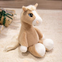 Muñeco De Peluche Caballo Grande Ojos Lindos 22cm Juguete De Algodón Suave De Alta Calidad Regalo Clásico Para Niños Y Niñas De Edad Infantil - details 1