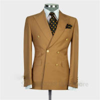 Chaqueta De Traje Para Hombre Calidad Superior Estilo Británico Tamaño XS-5XL Slim Fit Solo Chaqueta De Boda Fiesta Casuál Cierre Doble - details 6