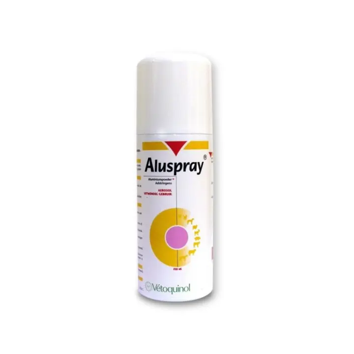 VETOQUINOL - Aluspray (210 ml) - Ayuda a la cicatrización de heridas en Perros, Gatos, Caballos, Bóvidos, Óvidos y Porcinos - 1