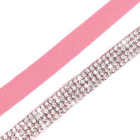 Collar De Gato De Cuero Suave Con Diamantes Bling Y Campana Seguridad Breakaway Ajustable Para Perros Y Gatos XS S Rosa - details 11