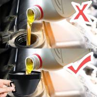 Funel De Refillado De Motor Con Filtro Para Coche Motocicleta Camión Estrador Tubo Extensión Herramienta De Rociado De Gasolina Y Aceite - details 1