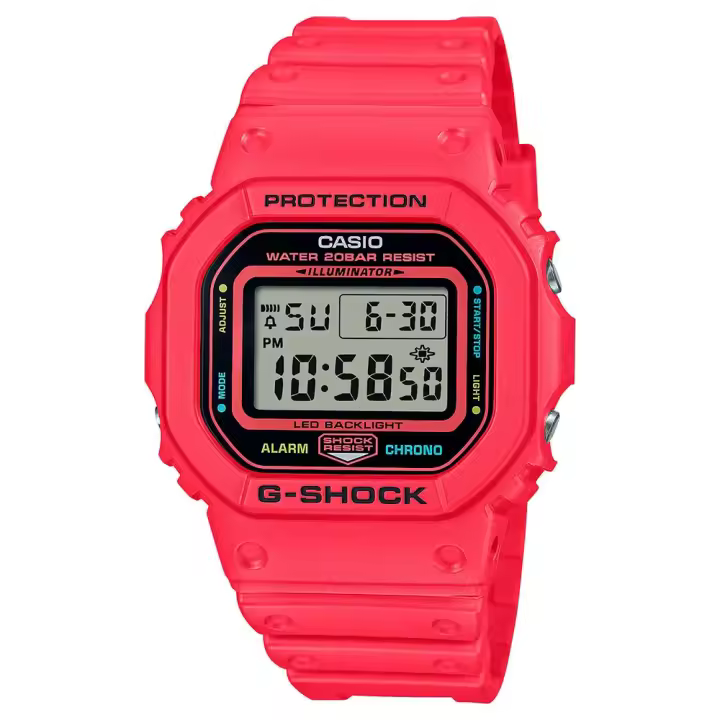 Casio Reloj Dw-5600ep 48.9 Mm Rojo Hombre - 1