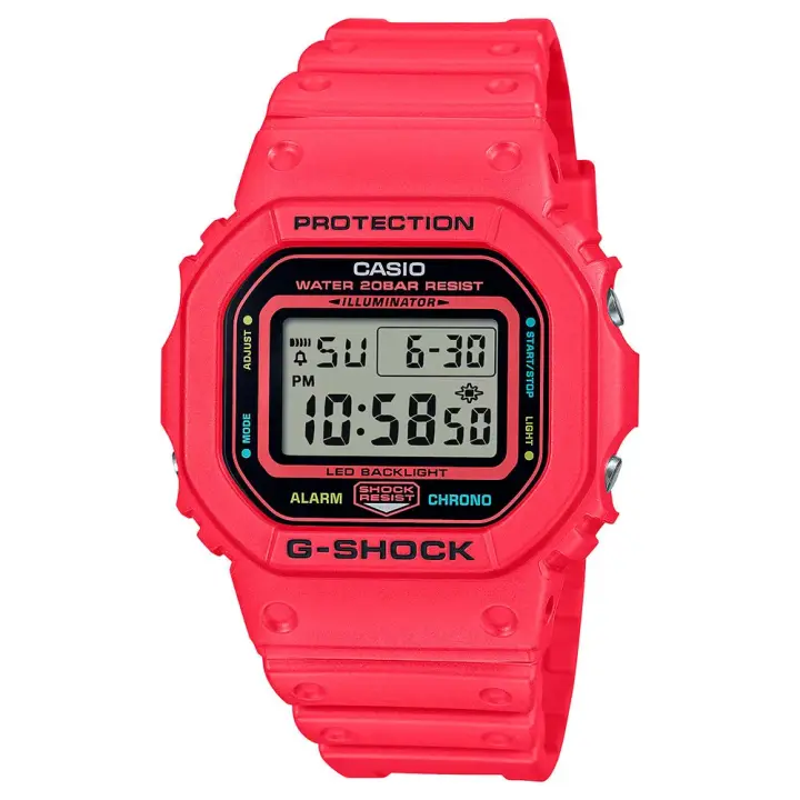 Casio Reloj Dw-5600ep 48.9 Mm Rojo Hombre - 1