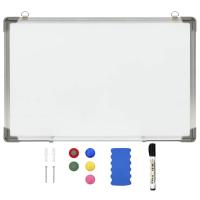 vidaXL Pizarra magnética de borrado en seco acero blanco en dimensiones 70 x 50 cm/50 x 35 cm/110 x 60 cm y más - details 1