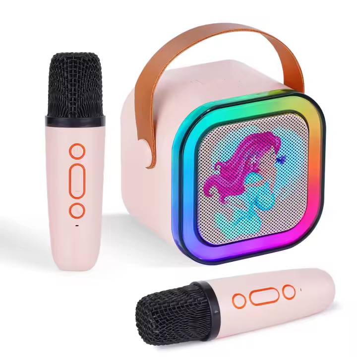 DYNASONIC A29. Karaoke con Dos microfonos. Altavoz Bluetooth Karaoke para niños. Juguete electrónico Infantil. Regalos para niños de 3 a 15 años. Efectos de voz - 1