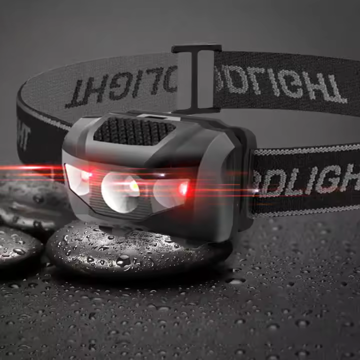 Lámpara Frontal LED Impermeable Con 4 Modos Luz Roja Destellante Super Brillante Incluye Correa Para Cabeza Torcha Top AAA Para Camping Pesca Caza - 1
