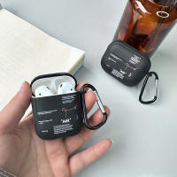 Funda Estilizada Para Airpods Negra Y Transparente Compatible Con Airpods 4 3 2 Y pro Cubierta Para Hombres Regalo Para Novio - details 4