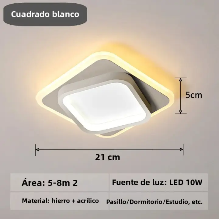 Lámpara De Techo De Lujo Moderna Y Minimalista Para Sala De Estar Comedor Dormitorio Decoración De Pasillo Fuente De Hierro Y Acrílico Incluye Bombilla - 1