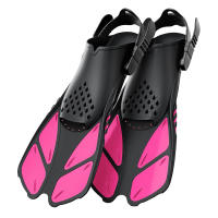 Aletas De Natación Ajustables Para Adultos Y Mujeres Zapatos De Escuba Diving De Silicona Con Hebilla Abierta Tamaño Viaje - details 13