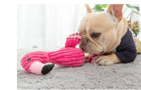 Juguete De Masticar Para Perros Pequeños En Peluche De Flamenco Sonido Squeaky Interactivo Para Chihuahua Yorkshire Bulldog Pug Corgi - details 2