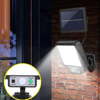 LED Luz Solar Exterior 1000LM 3 Modes Focos LED Exterior Solares con Sensor de Movimiento IP65 Impermeable Split Lampara Solar Exterior con Cable de  para Jardin Garaje Camino - details 7