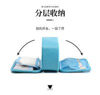 Bolsa de viaje para guardar calcetines y ropa interior, estilo pintura al óleo, con dibujos animados, portátil, para guardar ropa interior y sujetadores. - details 2