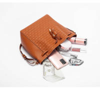 Bolso De Hombro Para Mujer CH Gran Capacidad Y Versatilidad Con Diseño De Cordón Minimalista Color Sólido Moda Bolsa De PU Con Lining De Poliéster - details 16