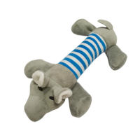 Juguete De Peluche Para Perros Y Gatos Divertido Con Sonido De Silbido Duradero Para Morder Adecuado Para Todos Los Animales De Compañía Forma De Elefante Pato Cordero - details 1